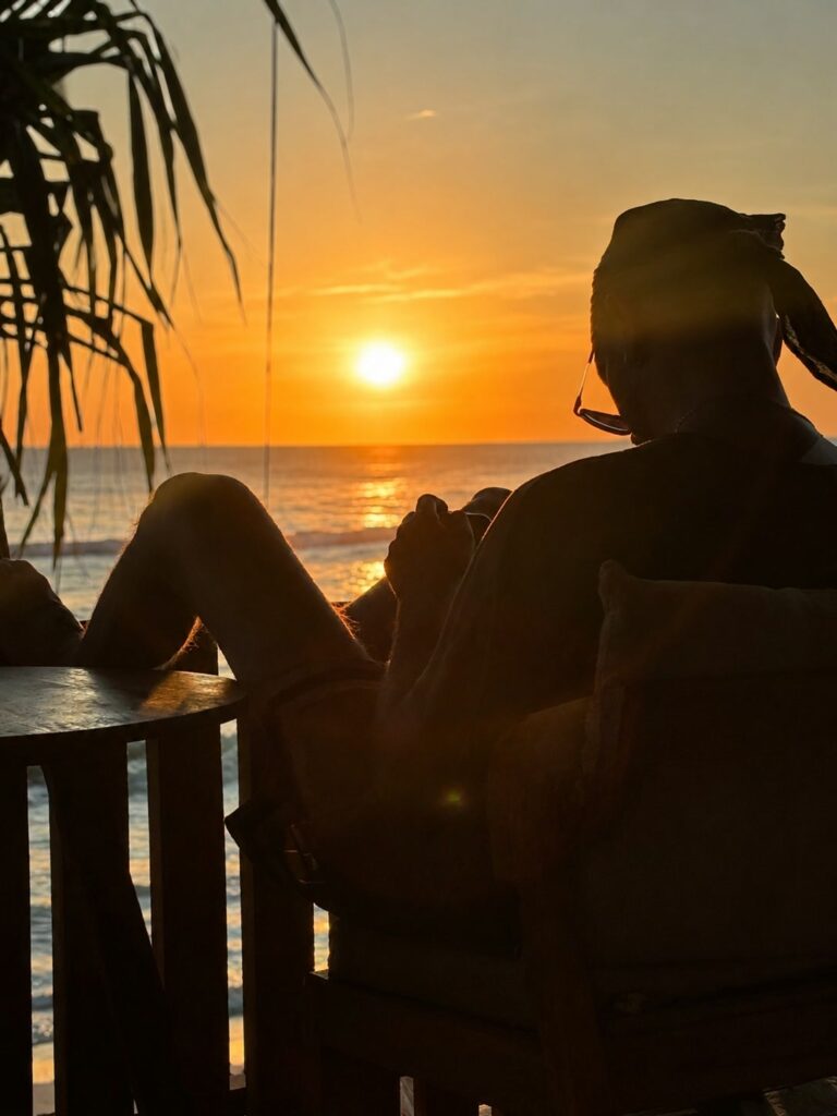 Watching the sun go down