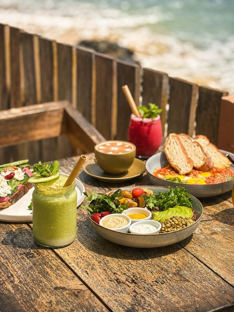 Smoothies and shared plates