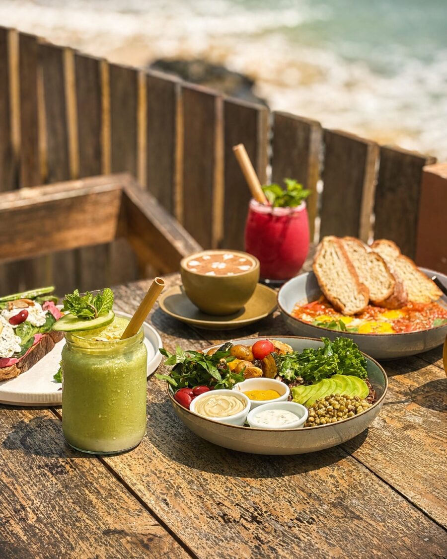Smoothies and shared plates