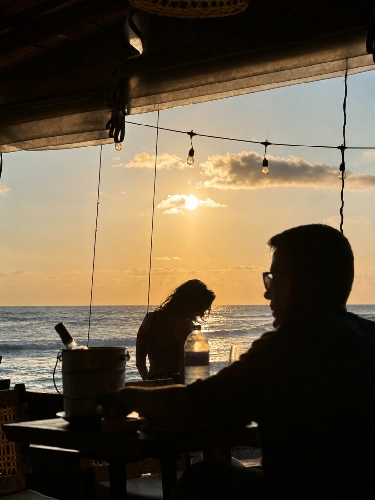 Sundowners at the bar